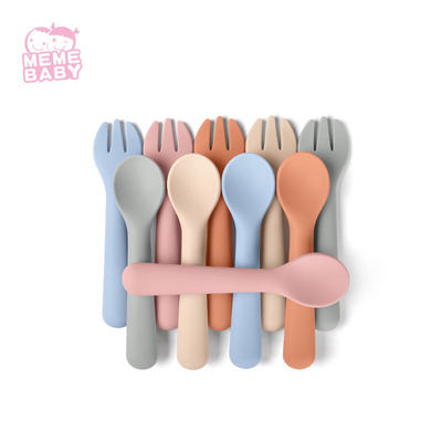 Minimalist Style BPA Free Baby Training Utensils For Newborn Kids