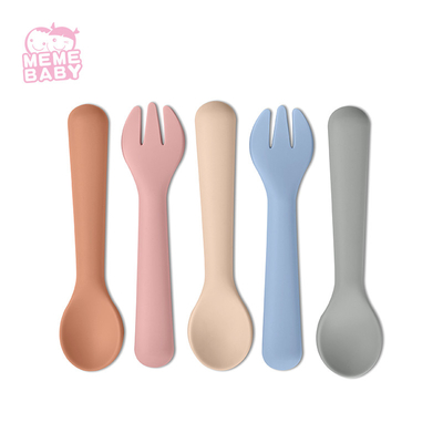 Minimalist Style BPA Free Baby Training Utensils For Newborn Kids