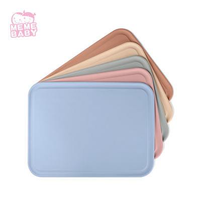 Blue 400mm*300mm Silicone Rubber Table Mats With LFGB Approval