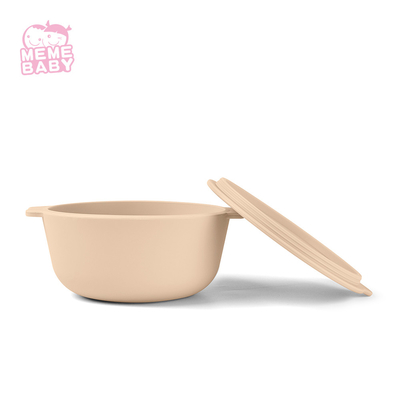 Food Warmer Silicone Weaning Bowl Multiple Color Choices With Lid Handle